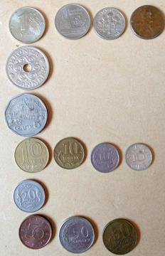 Lote 14 Monedas Internacionales Sin Repetir