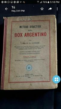 libro metodo didactico del box argentino DE 1924