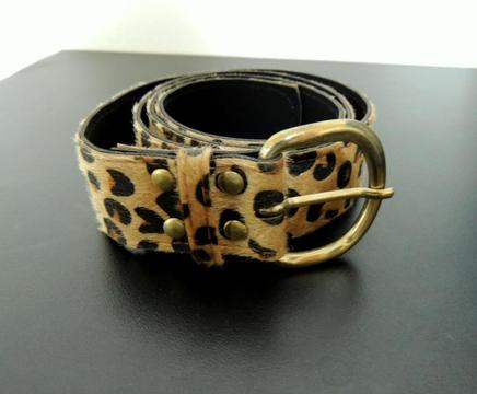 Cinturon Simil Piel Sintetica Animal Print