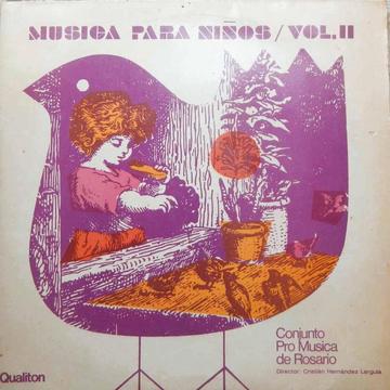 Pro Musica De Rosario V2. Lp. disco de Vinilo. 1972 Música Infantil