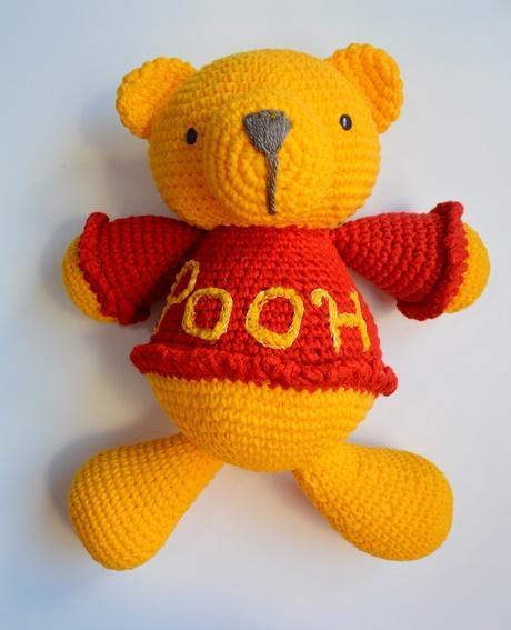 Muñeco Winnie Pooh Amigurumi Tejido al crochet