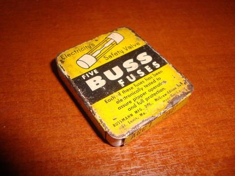 Antigua latita de fusibles automotor antiguo made in usa 40s 50s 60s