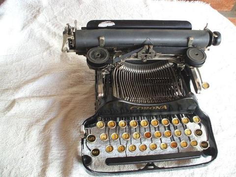 Maquina de escribir portatil corona plegable
