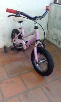 bicicleta rodado 12 rosa de paseo lista para usar