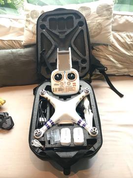 Dji Phantom 3 Pro 4k con 2 Baterías Mochila Drone