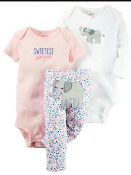 Conjunto 3'piezas Importado. Carter's 9m