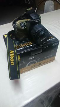Camara Nikon D3400 Lente 1855