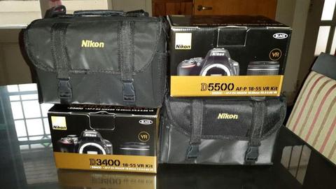 Camara digital Nikon D5500 kit 1855 Bolso. 6 meses de garantia. Aceptamos Tarjetas de Credito