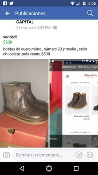 Vendo Botitas Mimo