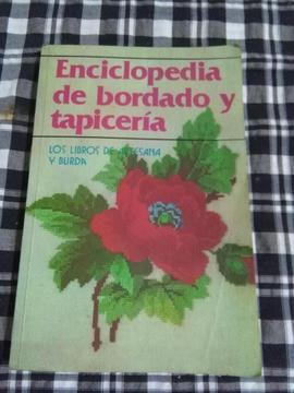 ENCICLOPEDIA DE BORDADO Y TAPICERIA . LOS LIBROS DE ARTESANA Y BURDA