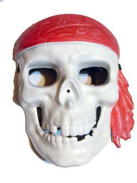 Careta Mascara Calavera Pirata Esqueleto Disfraz