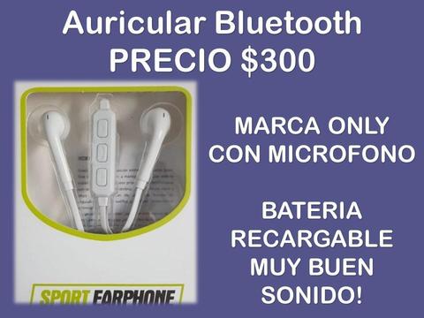 AURICULAR BLUETOOTH ONLY MUY BUEN SONIDO