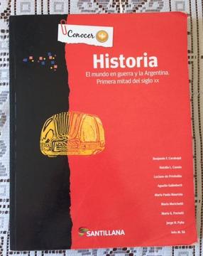 Libro De Historia. Santillana. El Mundo En Guerra Y La Arg