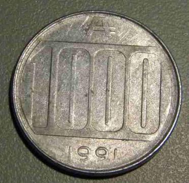 Moneda de 1000 Australes 1991