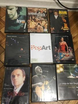 9 Dvds Musicales Originales