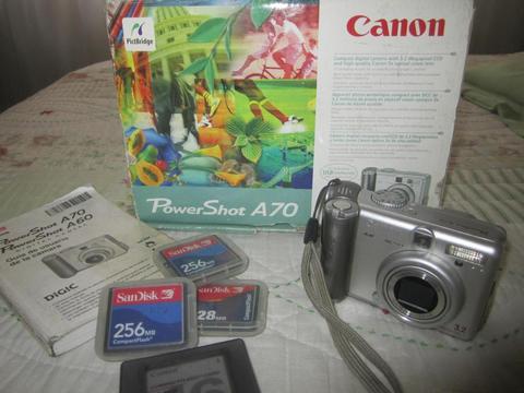 CAMARA DIGITAL COMPACTA CANON POWER SHOT A70