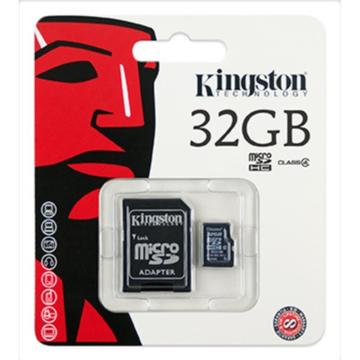 Memoria Micro SD 32GB clase 4 c/ adaptador SD KINGSTON