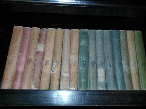 Lote antiguos libros biblioteca la nacion decada de 1900 a 1920