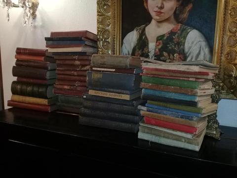Lote libros antiguos varios idiomas decada de 1900 al 1930