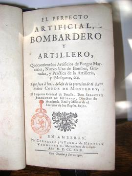 Libro 1723 El Perfecto Artificial Bombardero Y Artillero