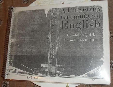 Libro a university grammar of english quirk/greenbaum