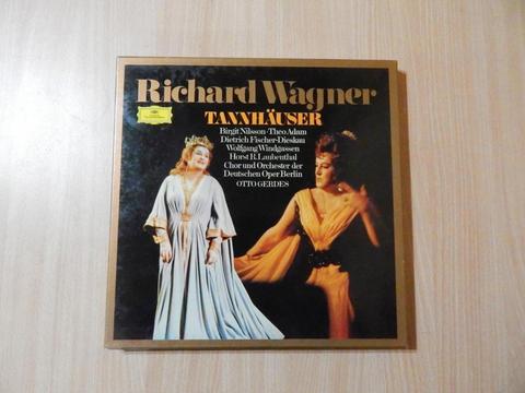Wagner, Opera Tannhauser en 4 LP en caja con libro