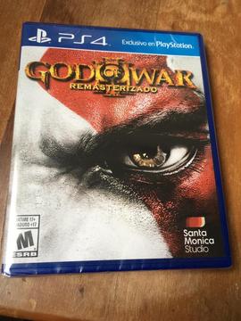 God of War Remasterizado para PlayStation 4 Nuevo Original Fisico Sellado