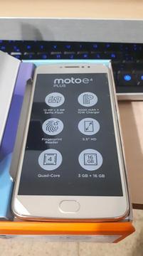 Motorola E4 Plus NUEVO LIBRE 4G 13mp flash doble dual sim Huella