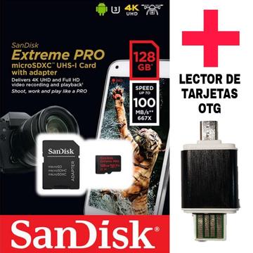 Memoria Sandisk Extreme Pro Micro Sd 128gb 4k 100mbs Gopro