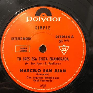 Simple de Marcelo San Juan año 1973
