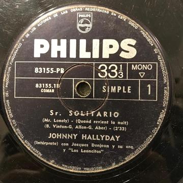 Tres discos simples de Johnny Hallyday