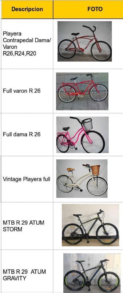 Bicicletas nuevas