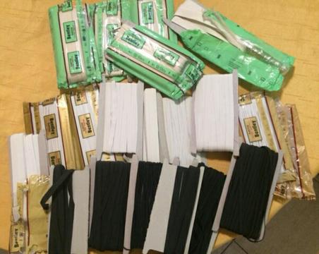 Lote de Elasticos de Algodon Y Polyester