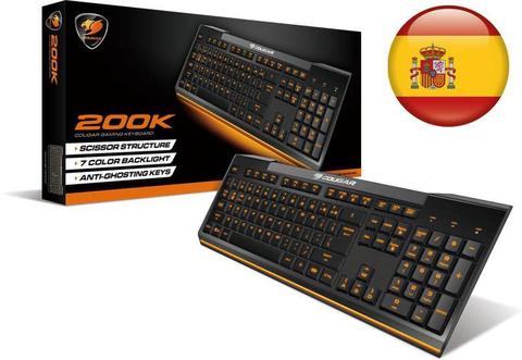 Teclado Gamer COUGAR 200K Retroiluminado ESPAÑOL letra Ñ NUEVO!!!