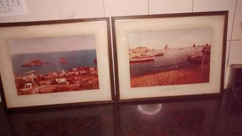 Dos cuadros con fotos originales de Sicilia