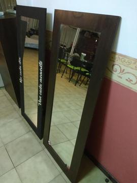 Vendo espejos con marco de madera cu 550