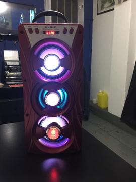 Parlante con Bluetooth Y Luces de Colore