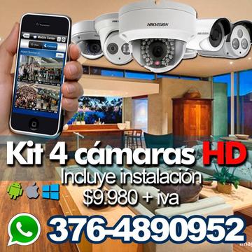 PROMO HD Cámaras de Seguridad Casas Comercios Empresas $9980