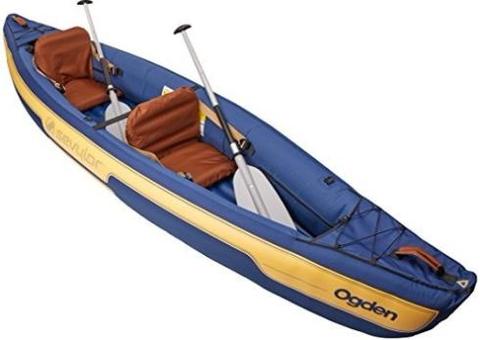 Canoa Inflable Sevylor Ogden,forrada Con Inflador Y Remo