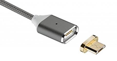 Cable cargador y datos magnetico iphone o micro usb