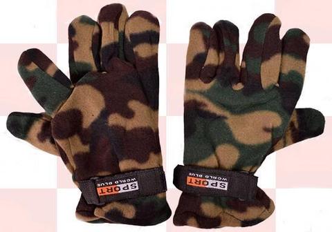 Guante camuflado frizado sport