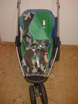 carro cuna para bebe con ruedas que inflan en gomeria buena amortiguacion