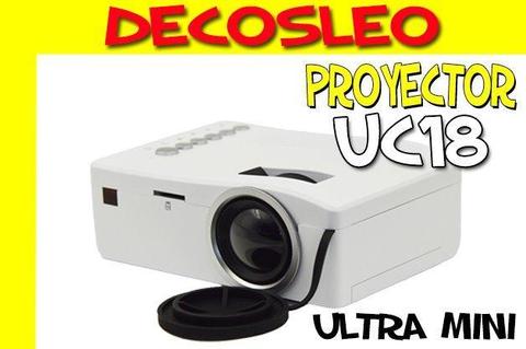 Mini Proyector Led Uc18 Unico Full Hdmi 60 Pulgadas ** Decosleo