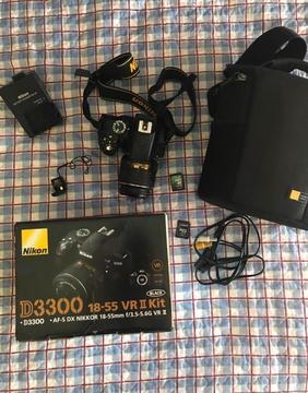 Nikon D3300 18-55 Mm + 2Sd + Bolso + Acc