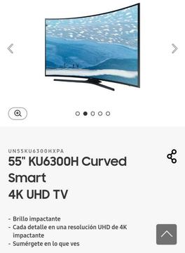 Smart Tv de 55 Curvo 4k Ultra Hd