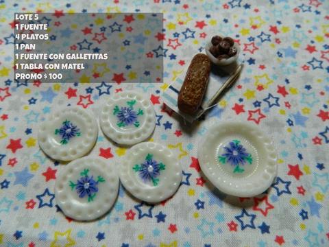 comida para muñecas comiditaa para barbie Lote 5