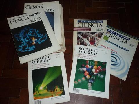 LOTE DE 20 REVISTAS INVESTIGACION Y CIENCIA . SCIENTIFIC AMERICAN AÑOS 19772000
