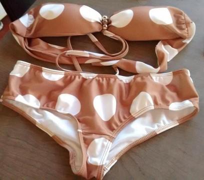 MALLAS BIKINIS CON LUNARES T. 2 Y 3 NUEVAS !!!!