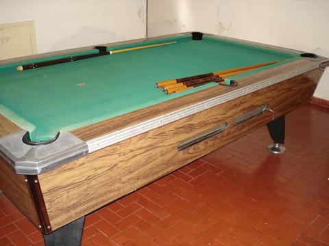 Vendo mesa de pool con pizarra de marmol calefaccionada