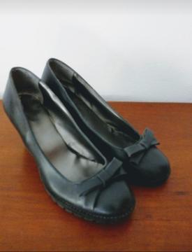 Zapatos taco chino de 8 cms y plataforma de 1 cm